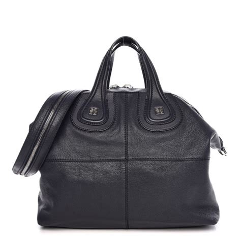 GIVENCHY Sugar Goatskin Large Nightingale Black Navy